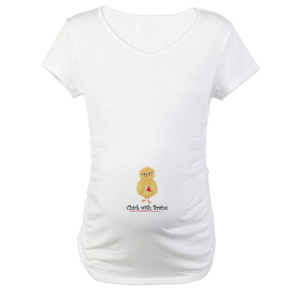 CafePress - Smart Chick's Maternity T Shirt - Cotton Maternity T-shirt, Cute & Funny Pregnancy Tee