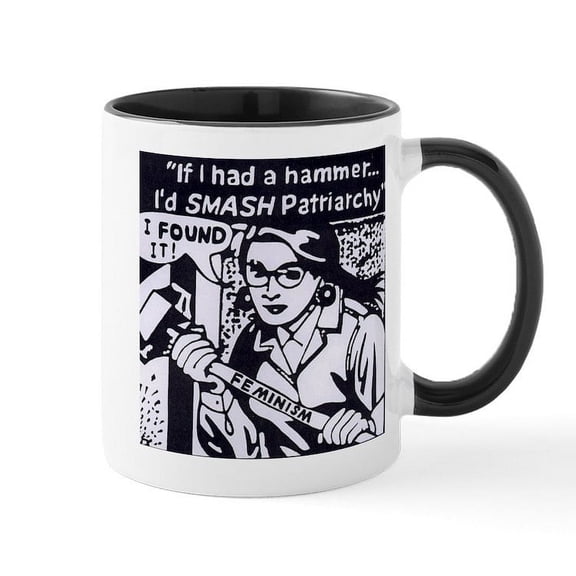 CafePress - Smash Patriarchy Mug - 11 oz Ceramic Mug - Novelty Coffee Tea Cup