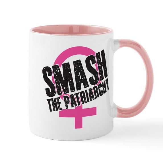 CafePress - Smash The Patriarchy Mug - 11 oz Ceramic Mug - Novelty Coffee Tea Cup
