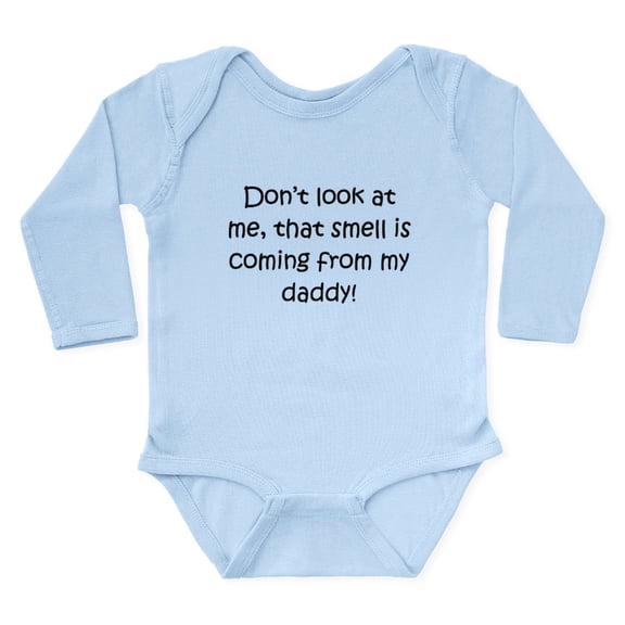 CafePress - Smell Is Coming From My Daddy Body Suit - Long Sleeve Cotton Baby Bodysuit