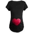 thumbnail image 1 of CafePress - Smiley Heart Maternity Dark T Shirt - Maternity Dark T-Shirt, 1 of 3