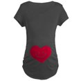 thumbnail image 1 of CafePress - Smiley Heart Maternity Dark T Shirt - Maternity Dark T-Shirt, 1 of 3