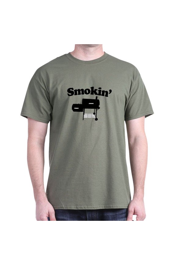 - Smokin' Barbecue T Shirt - Men's Classic Graphic Cotton T-Shirt