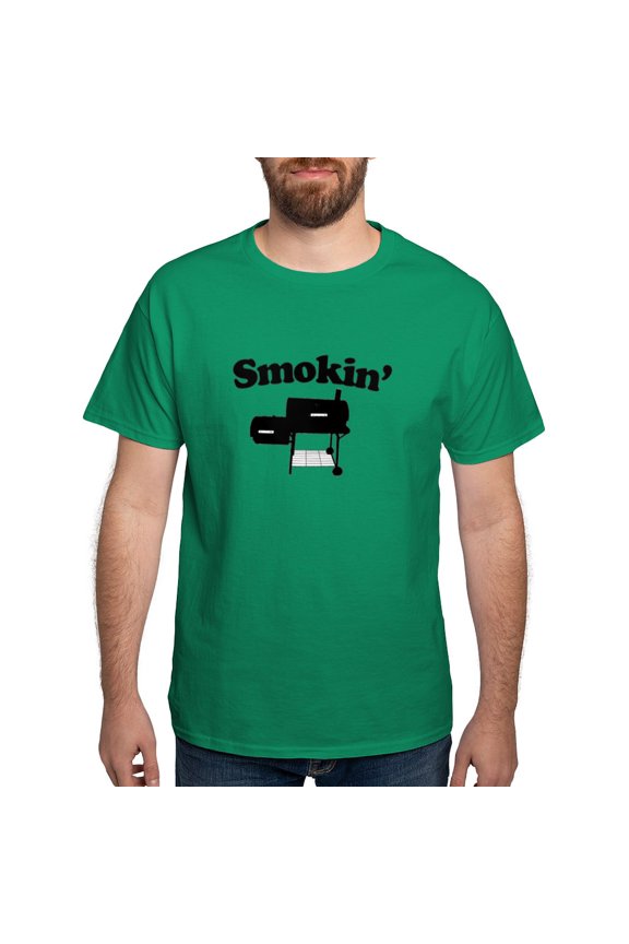 - Smokin' Barbecue T Shirt - Men's Classic Graphic Cotton T-Shirt