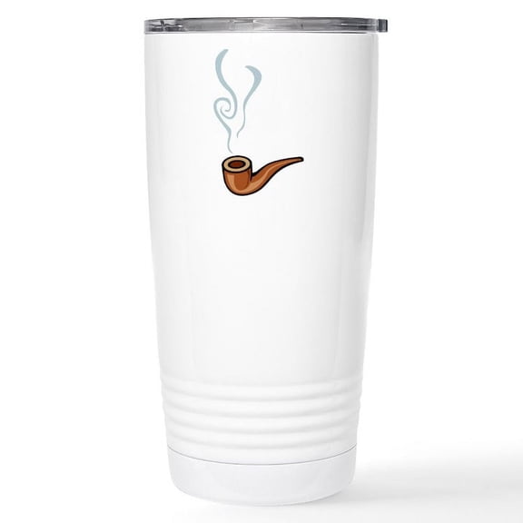 CafePress - Smoking Stainless Steel Travel Mug - Insulated Stainless Steel Travel Tumbler 20 oz.