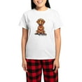 thumbnail image 1 of CafePress - Smooth Red Dachshund Women's Light Pajamas - Women's Short Sleeve Print T-Shirt and Pants Light Cotton Pajama Set, 1 of 7