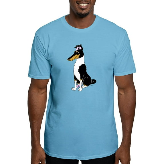 CafePress - Smooth Tricolor Collie Fitted T Shirt - Fitted T-Shirt, Vintage Fit Soft Cotton Tee