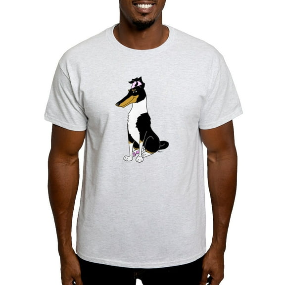 CafePress - Smooth Tricolor Collie Light T Shirt - Men's Classic Graphic T-Shirt
