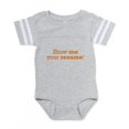thumbnail image 1 of CafePress - Smyr_3150X2100_RK2010 - Cute Infant Baby Football Bodysuit, 1 of 3