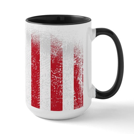 CafePress - Snail American Flag Boys Girls Men Women Fourth Of - 15 oz Ceramic Large Novelty Mug