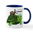 thumbnail image 1 of CafePress - Snail Riding Turtle - 11 oz Ceramic Mug - Novelty Coffee Tea Cup, 1 of 4