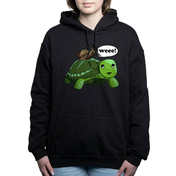 CafePress - Snail Riding Turtle - Pullover Hoodie, Classic & Comfortable Hooded Sweatshirt