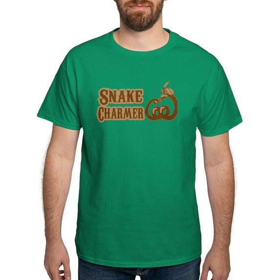CafePress - Snake Charmer Dark T Shirt - Men's Classic Graphic Cotton T-Shirt