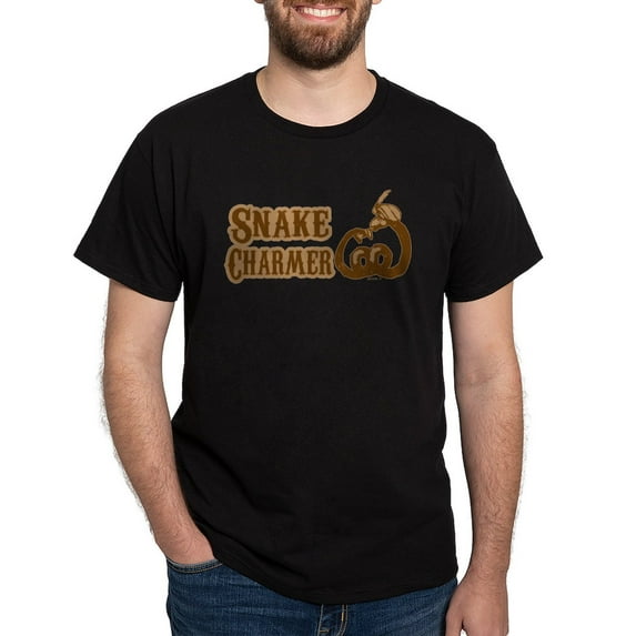 CafePress - Snake Charmer Dark T Shirt - Men's Classic Graphic Cotton T-Shirt
