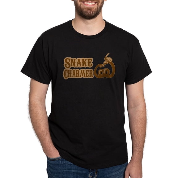 CafePress - Snake Charmer Dark T Shirt - Men's Classic Graphic Cotton T-Shirt