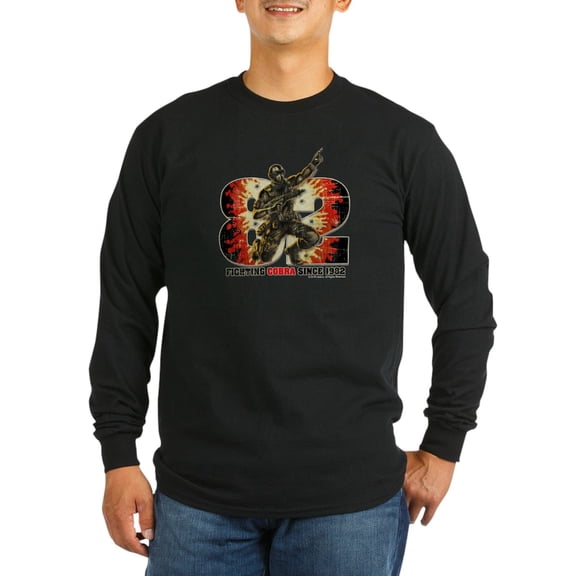 CafePress - Snake Eyes Long Sleeve T Shirt - Long Sleeve Dark T-Shirt
