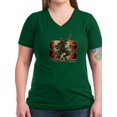 thumbnail image 1 of CafePress - Snake Eyes T Shirt - Women's V-Neck Dark T-Shirt, 1 of 1