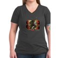 thumbnail image 1 of CafePress - Snake Eyes T Shirt - Women's V-Neck Dark T-Shirt, 1 of 1