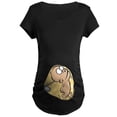 thumbnail image 1 of CafePress - Sneak Peek Future Golfer Maternity Dark T Shirt - Maternity Dark T-Shirt, 1 of 3