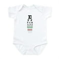 thumbnail image 1 of CafePress - Snellen Eye Chart Infant Bodysuit - Baby Light Bodysuit, Size Newborn - 24 Months, 1 of 4