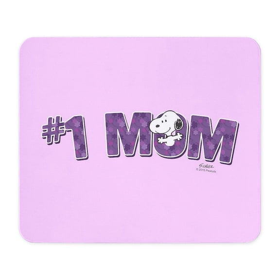 CafePress - Snoopy #1 Mom Full Bleed Mousepad - Non-slip Rubber Mousepad, Gaming Mouse Pad
