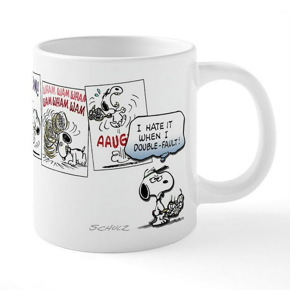 CafePress - Snoopy - 20 Oz White Ceramic Mega Mug