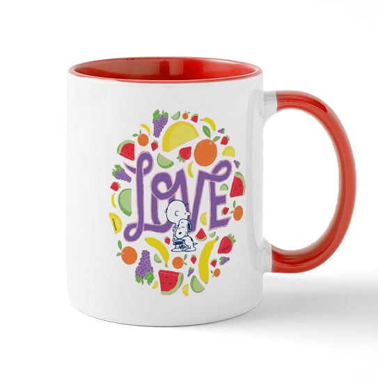 CafePress - Snoopy And Charlie Brown Sweet 11 Oz Ceramic Mug - 11 oz Ceramic Mug - Novelty Coffee Tea Cup