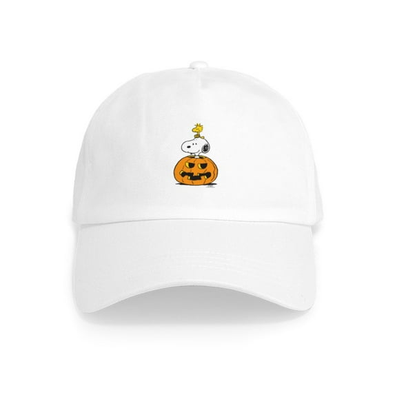 CafePress - Snoopy And Woodstock Halloween Cap - Adjustable 100% Brushed Unisex Casual Cotton Baseball Cap, Beige, 1