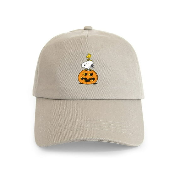 CafePress - Snoopy And Woodstock Halloween Cap - Adjustable 100% Brushed Unisex Casual Cotton Baseball Cap, Beige, 1