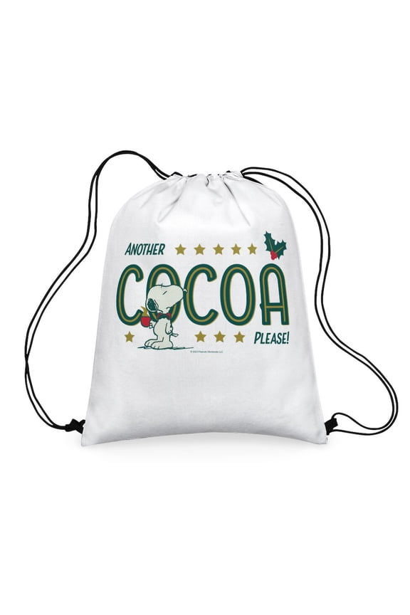 - Snoopy Another Cocoa Please - Colorful 16"x20" Drawstring Bag