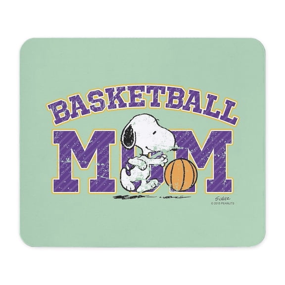 CafePress - Snoopy Basketball Mom Full Bleed Mousepad - Non-slip Rubber Mousepad, Gaming Mouse Pad