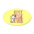 thumbnail image 1 of CafePress - Snoopy Best Mom Ever Full Bleed - Oval Car Magnet, 1 of 1