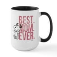 thumbnail image 1 of CafePress - Snoopy Best Mom Ever Mug - 15 oz Ceramic Large White Novelty Mug, 1 of 4