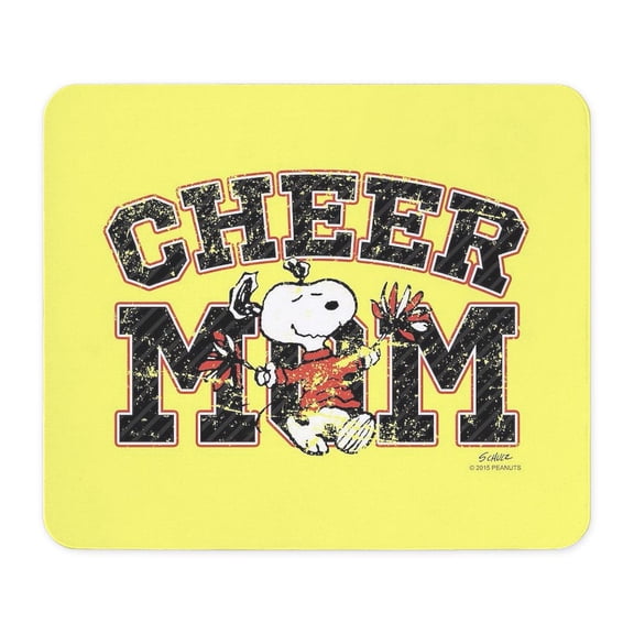 CafePress - Snoopy Cheer Mom Full Bleed Mousepad - Non-slip Rubber Mousepad, Gaming Mouse Pad