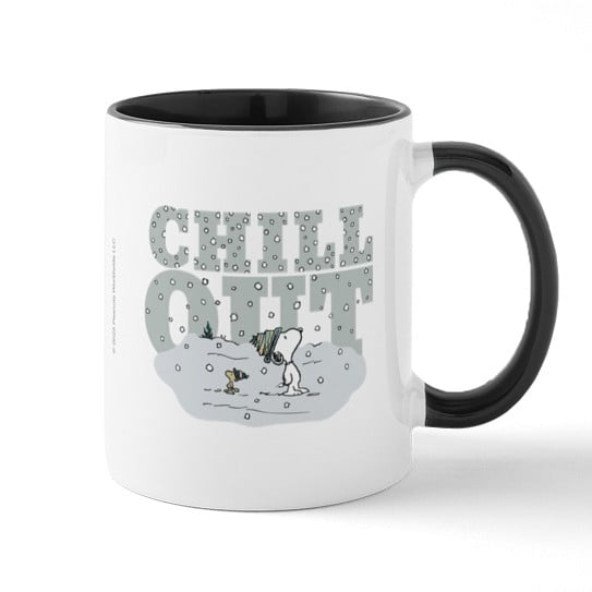 CafePress - Snoopy Chill Out Mugs - 11 oz Ceramic Mug - Novelty Coffee Tea Cup