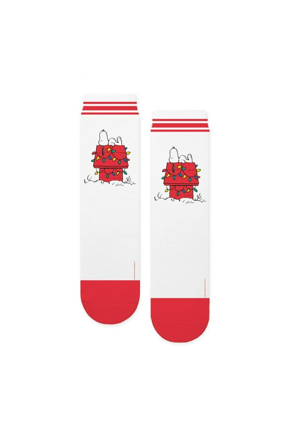 - Snoopy Christmas House - Unisex Novelty Printed Crew Adult Socks