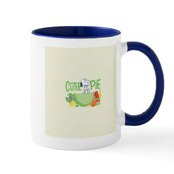 CafePress - Snoopy Cutie Pie - 11 oz Ceramic Mug - Novelty Coffee Tea Cup