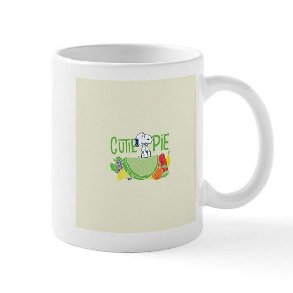 CafePress - Snoopy Cutie Pie - 11 oz Ceramic Mug - Novelty Coffee Tea Cup