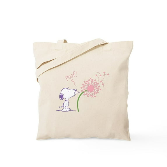 CafePress - Snoopy Dandelion - Unisex Canvas Tote Bag, Beige, 1-Piece