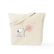 - Snoopy Dandelion - Unisex Canvas Tote Bag, Beige, 1-Piece