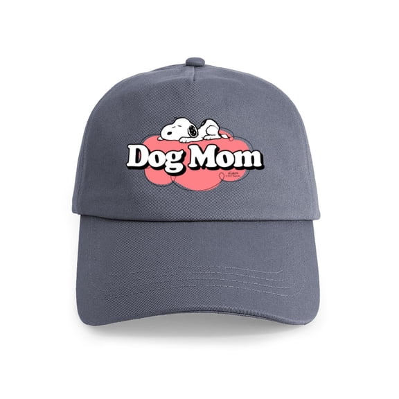 CafePress - Snoopy Dog Mom - Adjustable 100% Brushed Unisex Casual Cotton Baseball Cap, Beige, 1