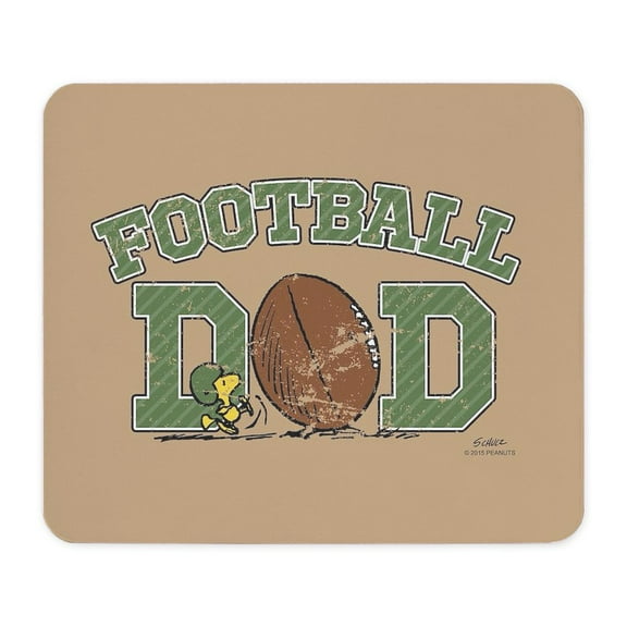 CafePress - Snoopy Football Dad Full Bleed Mousepad - Non-slip Rubber Mousepad, Gaming Mouse Pad