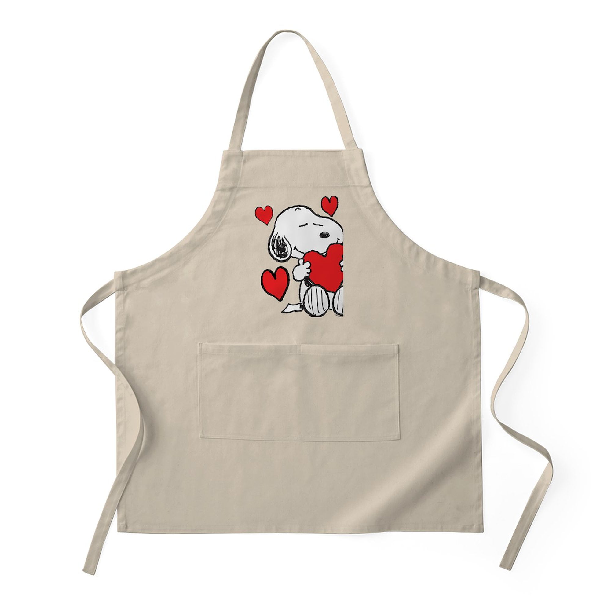 CafePress - Snoopy Hearts - Kitchen Apron with Pockets, Grilling Apron, Baking Apron