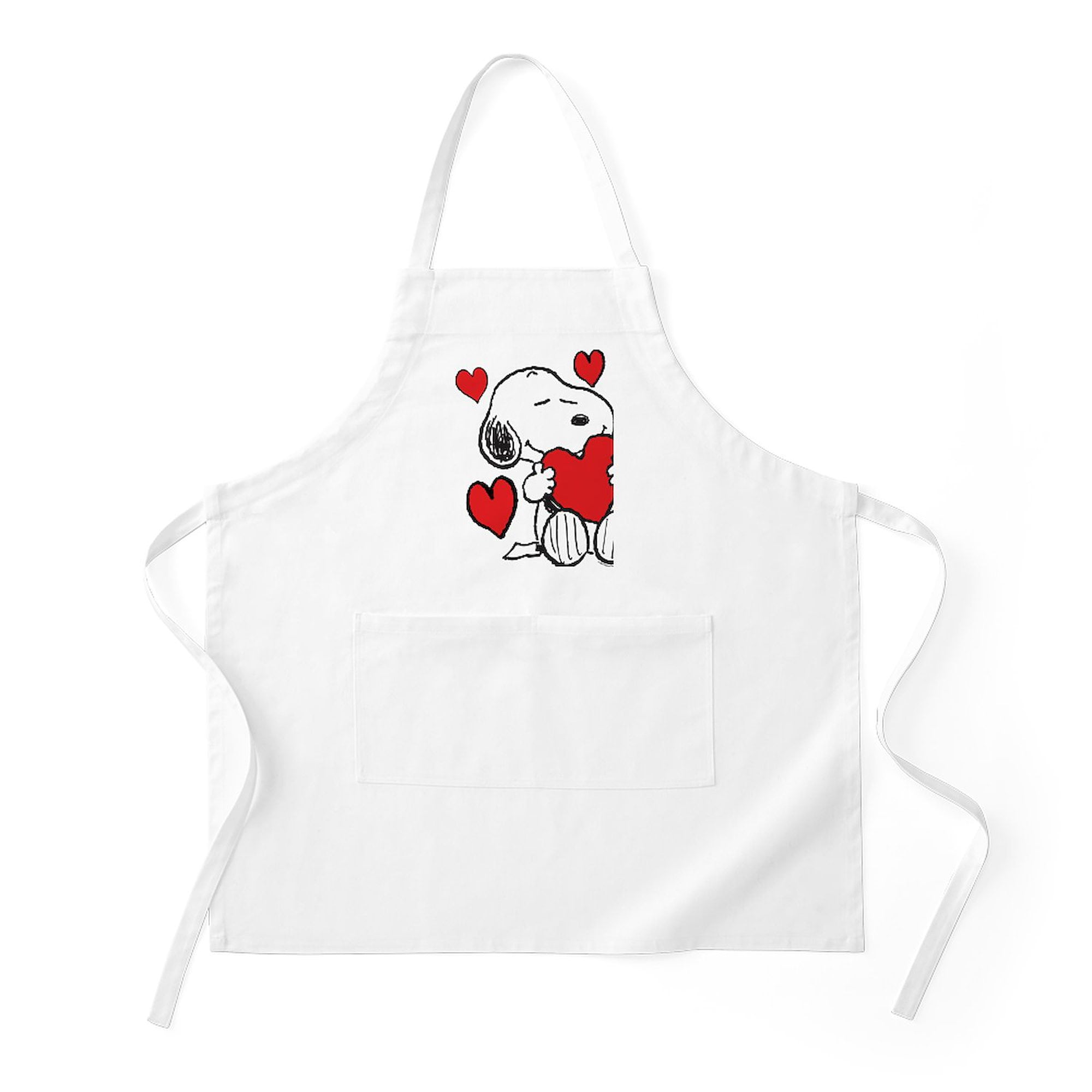 CafePress - Snoopy Hearts - Kitchen Apron with Pockets, Grilling Apron, Baking Apron