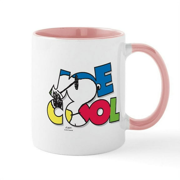 CafePress - Snoopy Joe Cool Large Mug - 11 oz Ceramic Mug - Novelty Coffee Tea Cup