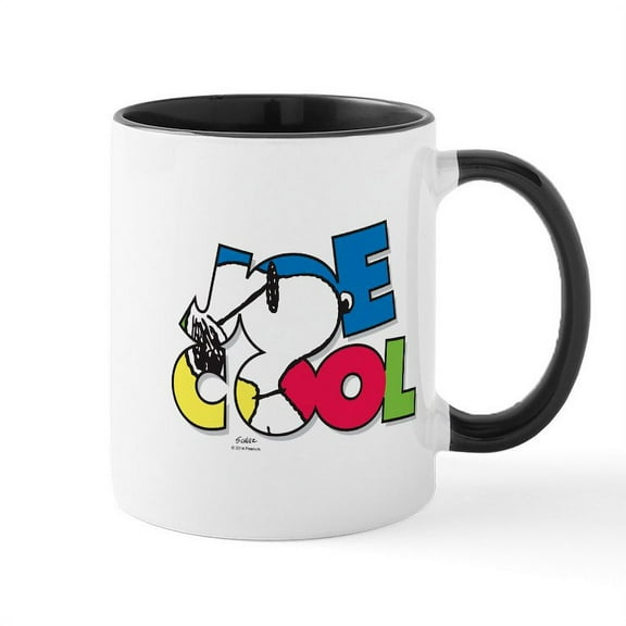 CafePress - Snoopy Joe Cool Mug - 11 oz Ceramic Mug - Novelty Coffee Tea Cup