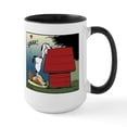 thumbnail image 1 of CafePress - Snoopy Kiss - 15 oz Ceramic Large White Novelty Mug, 1 of 4