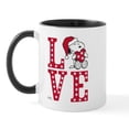 thumbnail image 1 of CafePress - Snoopy Love - 11 oz Ceramic Mug - Novelty Coffee Tea Cup, 1 of 3