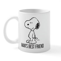 CafePress - Snoopy: Man's Best Friend - 11 oz Ceramic Mug - Novelty Coffee Tea Cup