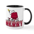 thumbnail image 1 of CafePress - Snoopy Merry - 11 oz Ceramic Mug - Novelty Coffee Tea Cup, 1 of 4